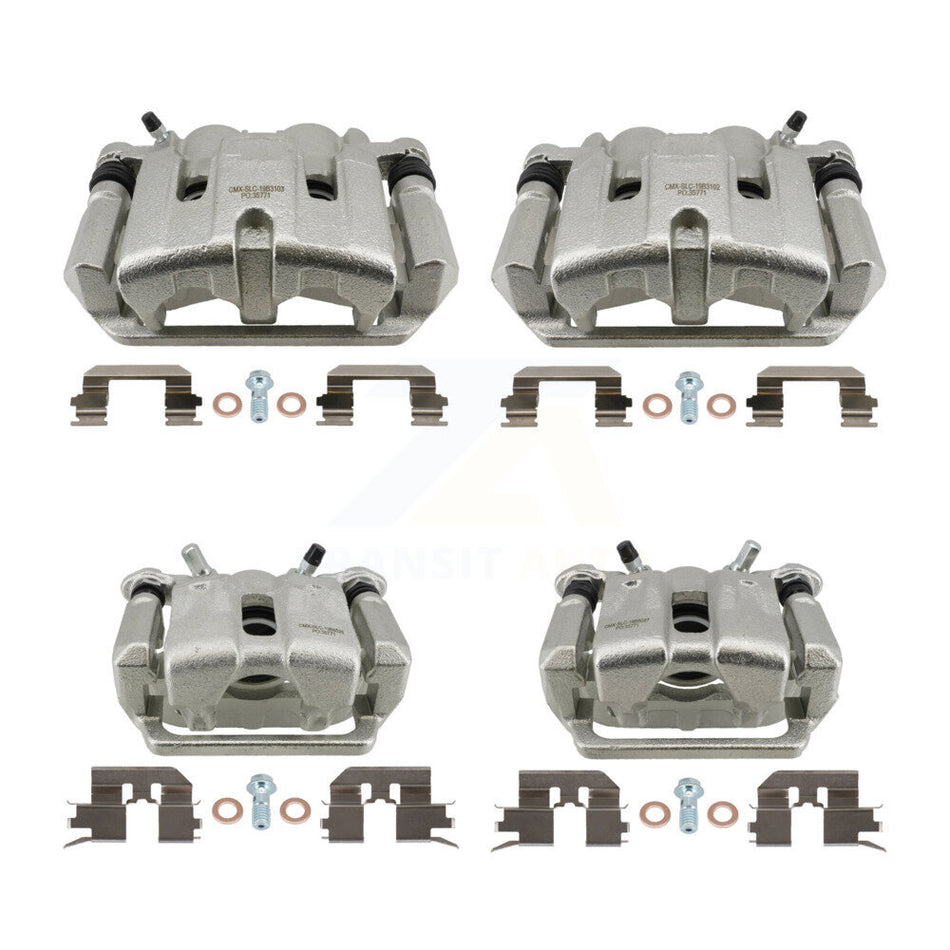 Front Rear Brake Caliper Left Right Side (Driver Passenger) Kit For 2009-2014 Acura TL KBC-100880