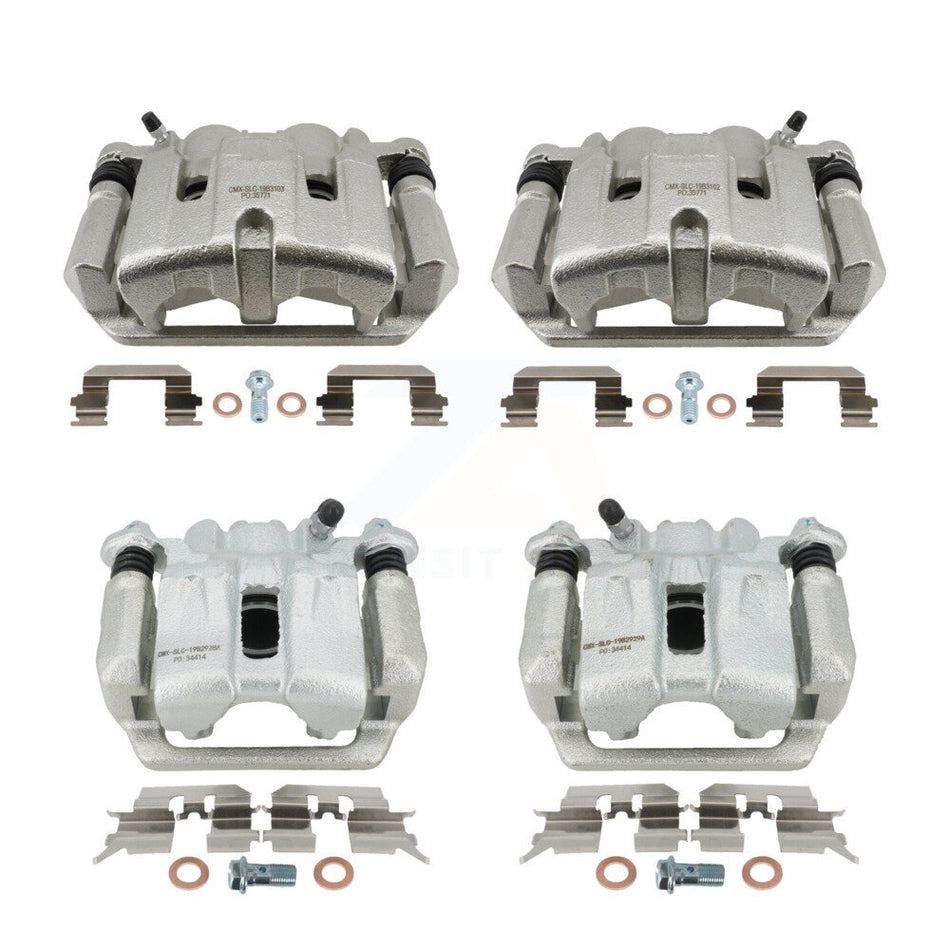 Front Rear Brake Caliper Left Right (Driver Passenger) Kit For 2006-2014 Honda Ridgeline KBC-100881