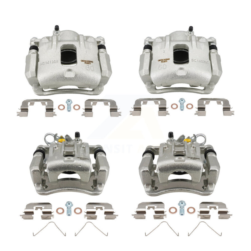 Front Rear Brake Caliper Left Right Kit For 2014-2017 Kia Rondo With Manual Parking KBC-100889