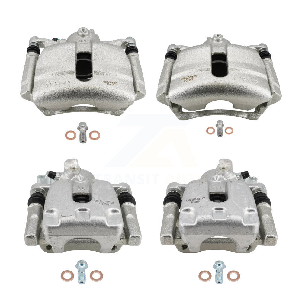 Front Rear Brake Caliper Left Right (Driver Passenger) Kit For Volkswagen Golf SportWagen KBC-100895
