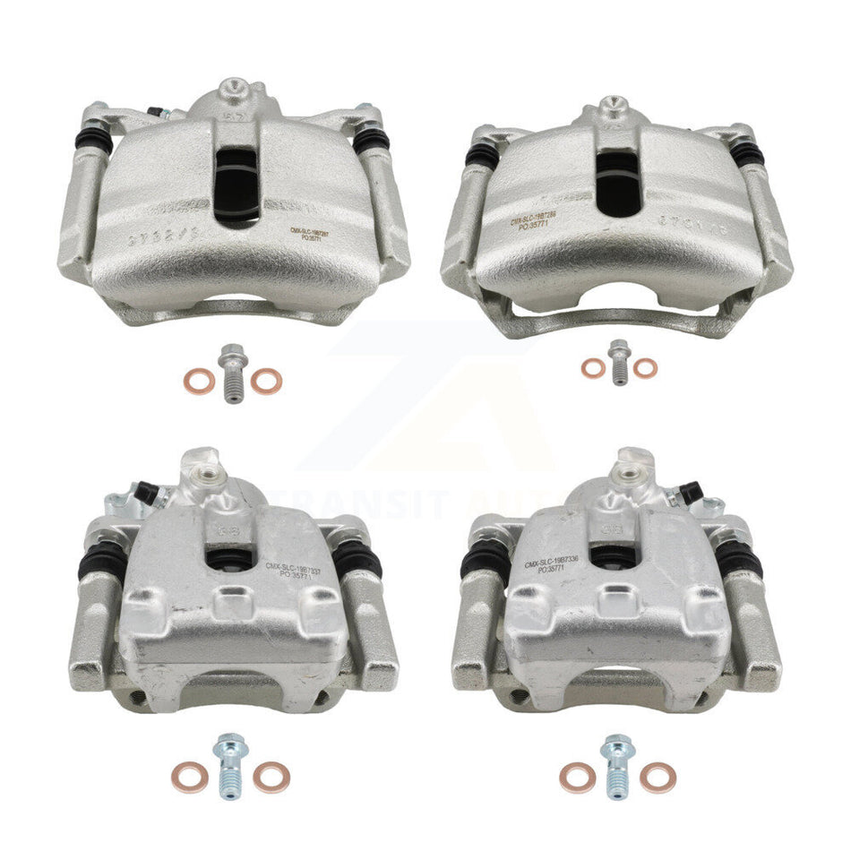 Front Rear Brake Caliper Left Right (Driver Passenger) Kit For Volkswagen Golf SportWagen KBC-100895