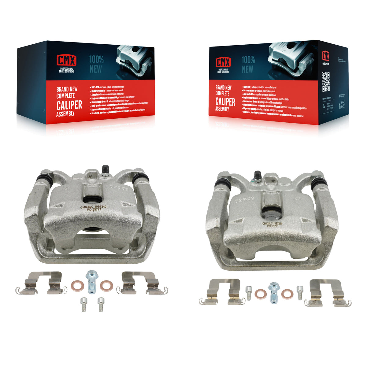 Rear Disc Brake Caliper Left Right Side (Driver Passenger) Kit For 2015-2020 Acura TLX KBC-100902