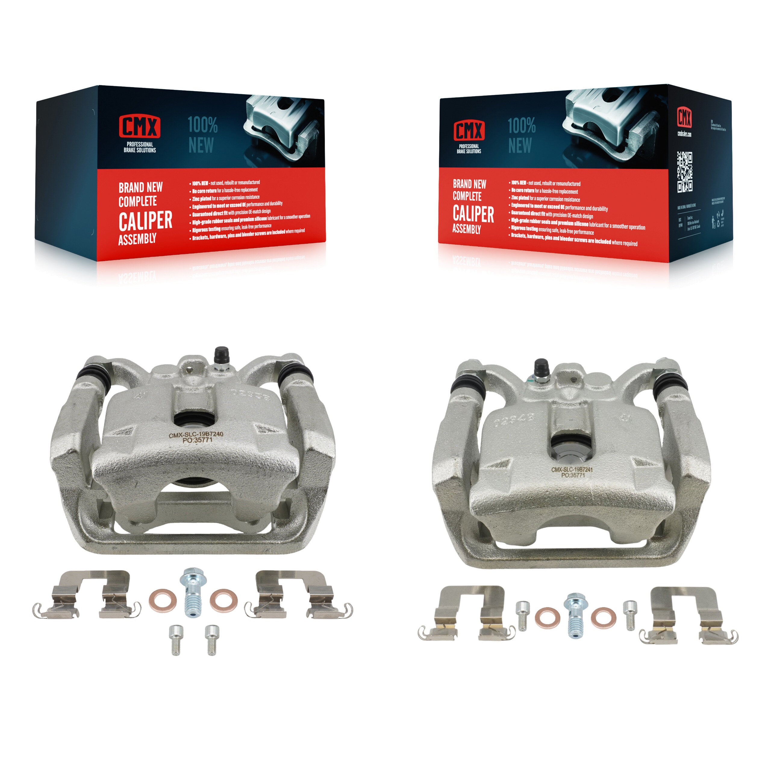 Rear Disc Brake Caliper Left Right Side (Driver Passenger) Kit For 2015-2020 Acura TLX KBC-100902