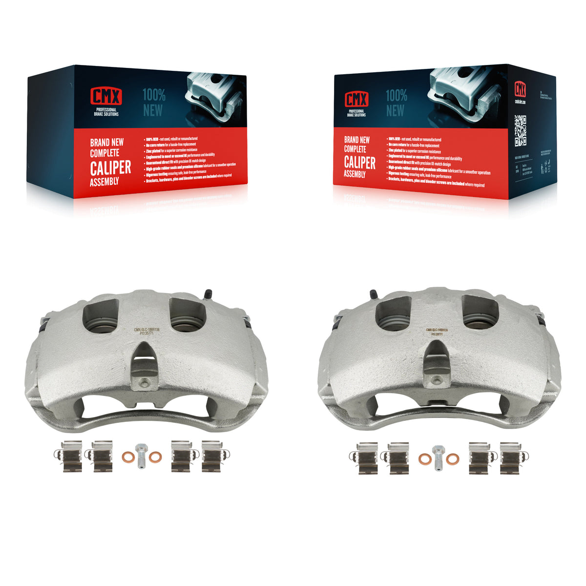 Front Brake Caliper Left Right Driver Passenger Kit For Ford F-450 Super Duty F-550 F-600 KBC-100909