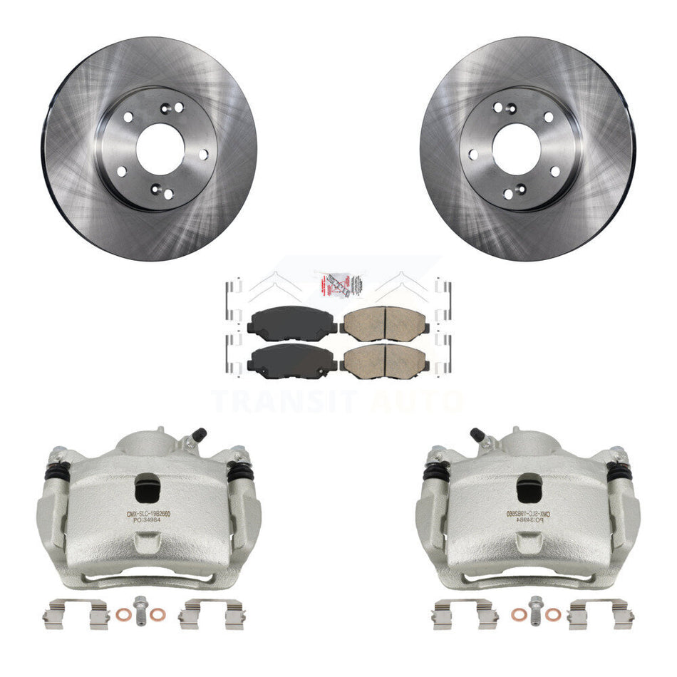 Front Disc Brake Caliper Rotors And Ceramic Pads Kit For Honda Accord Fit Acura ILX KC8-100001N