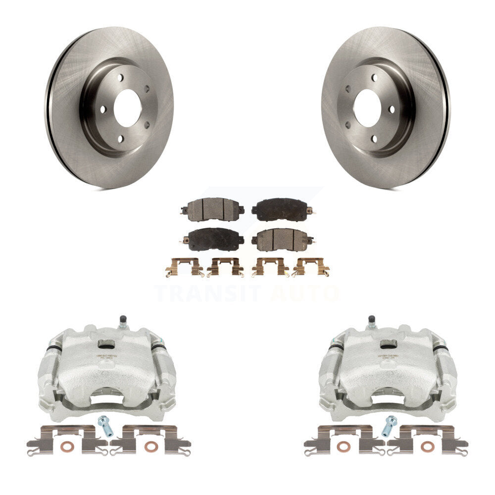 Front Disc Brake Caliper Rotors And Semi-Metallic Pads Kit For Nissan Altima KC8-100001P by Transit Auto