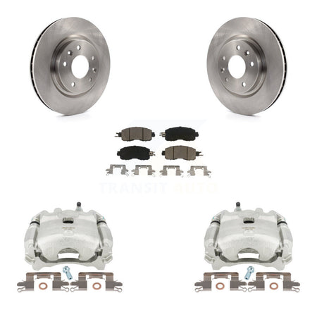 Front Disc Brake Caliper Rotors And Ceramic Pads Kit For Nissan LEAF KC8-100002C by Transit Auto