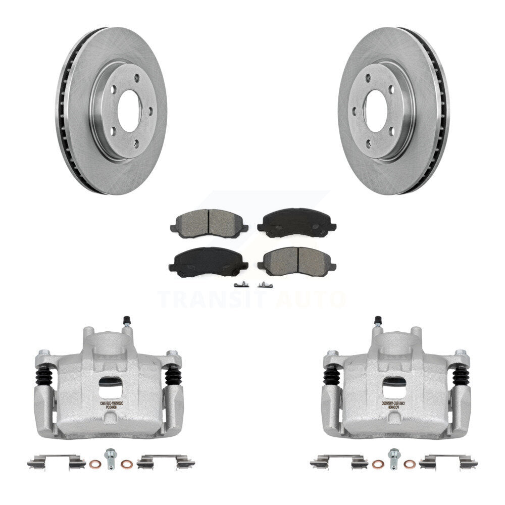 Front Disc Brake Caliper Rotors And Semi-Metallic Pads Kit For Mitsubishi Lancer KC8-100002S