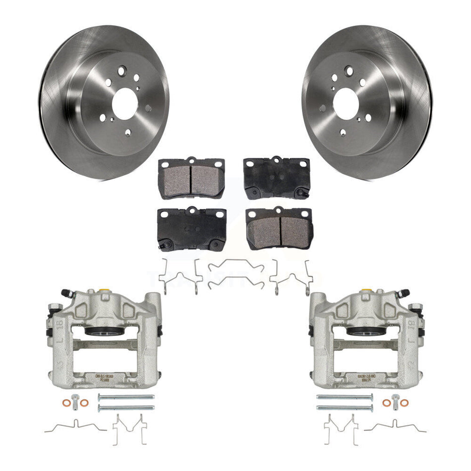 Rear Disc Brake Caliper Rotors And Ceramic Pads Kit For Lexus IS250 GS300 KC8-100002T