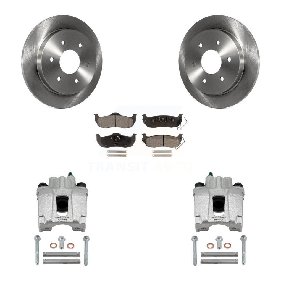 Rear Disc Brake Caliper Rotors And Ceramic Pad Kit For Nissan TITAN Armada INFINITI QX56 KC8-100004T