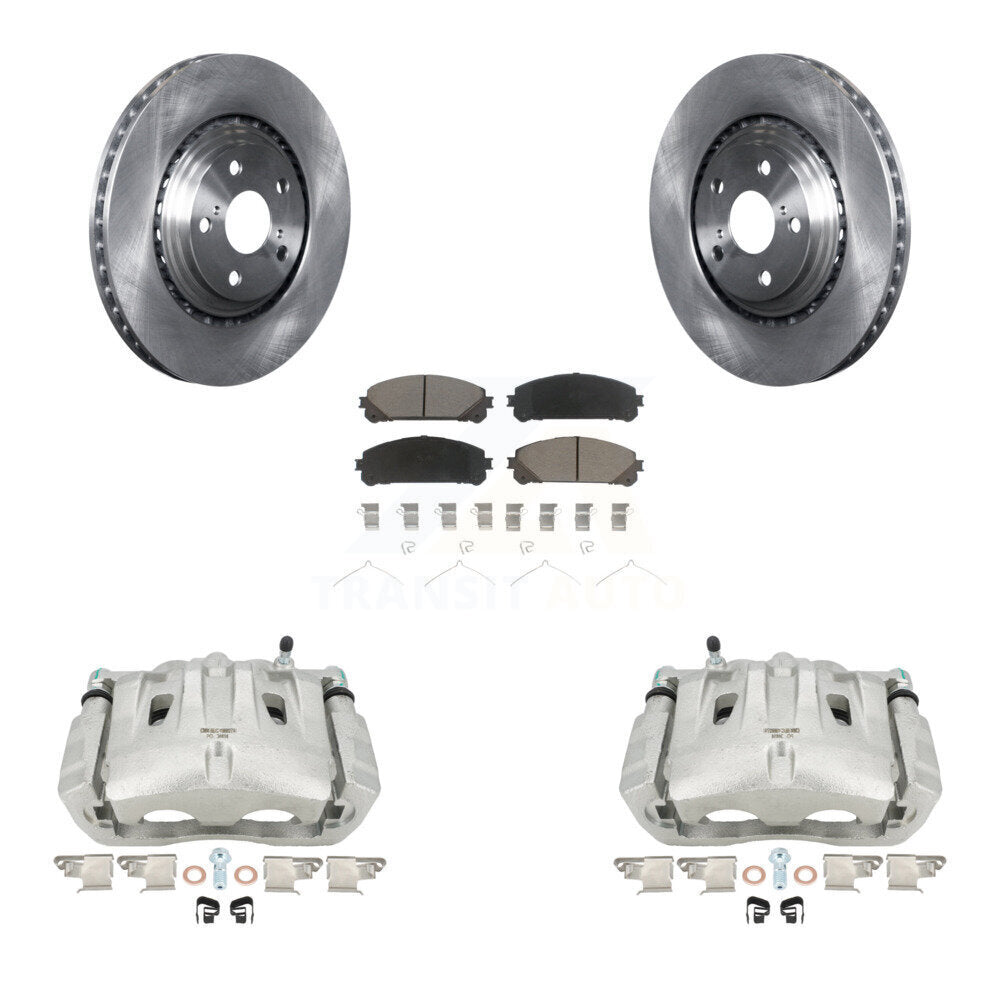 Front Disc Brake Caliper Rotors And Ceramic Pads Kit For Toyota Highlander Sienna Lexus RX350 KC8-100006C by Transit Auto