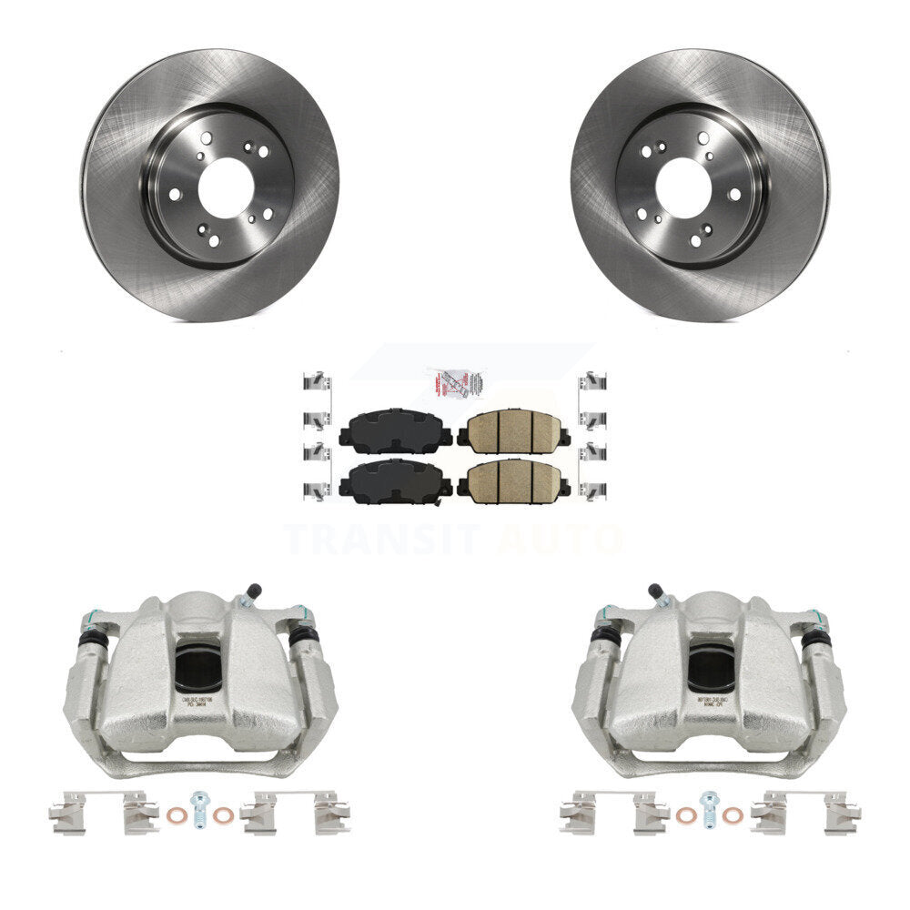 Front Disc Brake Caliper Rotors And Ceramic Pads Kit For Honda HR-V Accord KC8-100006N