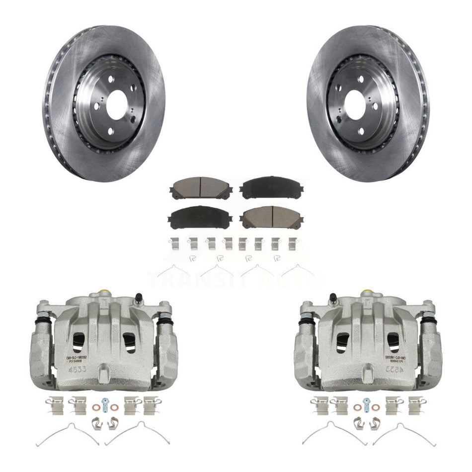 Front Brake Caliper Rotor Ceramic Pad Kit For Lexus RX350 Toyota Highlander NX300 NX200t KC8-100007C
