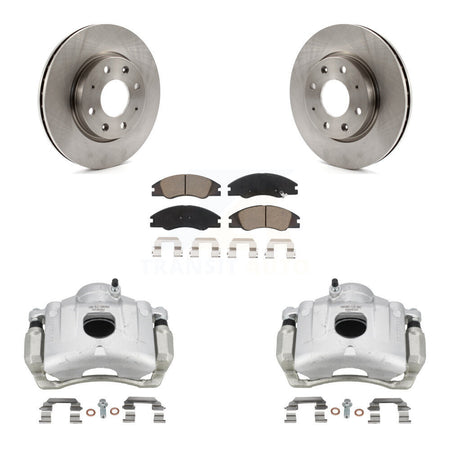 Front Disc Brake Caliper Rotors And Ceramic Pads Kit For Kia Spectra Spectra5 KC8-100008C