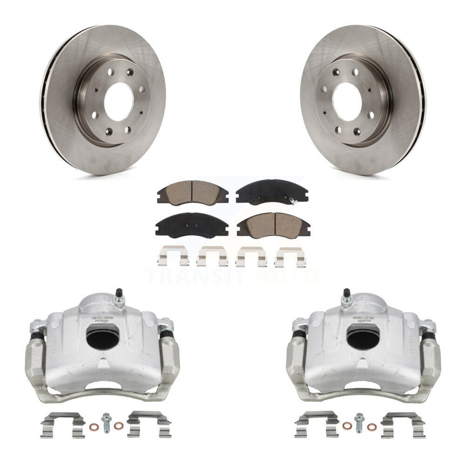 Front Disc Brake Caliper Rotors And Ceramic Pads Kit For Kia Spectra Spectra5 KC8-100008C