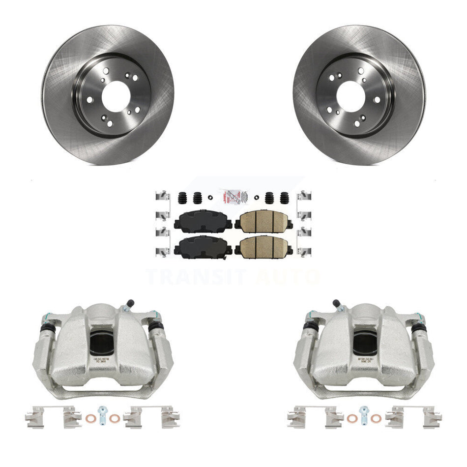 Front Disc Brake Caliper Rotors And Ceramic Pads Kit For Honda HR-V Accord KC8-100008N