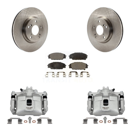 Front Disc Brake Caliper Rotors And Semi-Metallic Pad Kit For 2002-2006 Acura RSX Type-S KC8-100009P