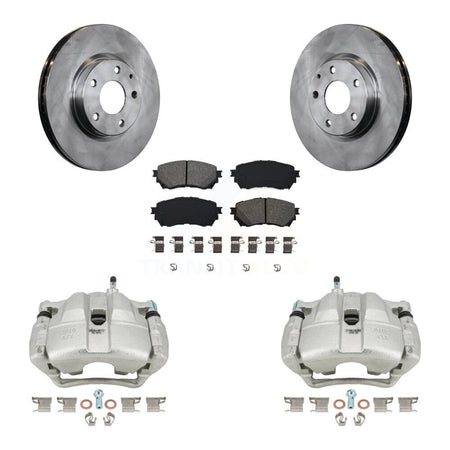 Front Disc Brake Caliper Rotors And Semi-Metallic Pads Kit For Mazda 6 KC8-100009S