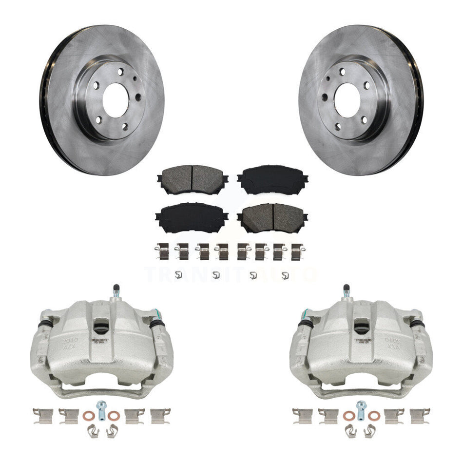 Front Disc Brake Caliper Rotors And Semi-Metallic Pads Kit For Mazda 6 KC8-100009S