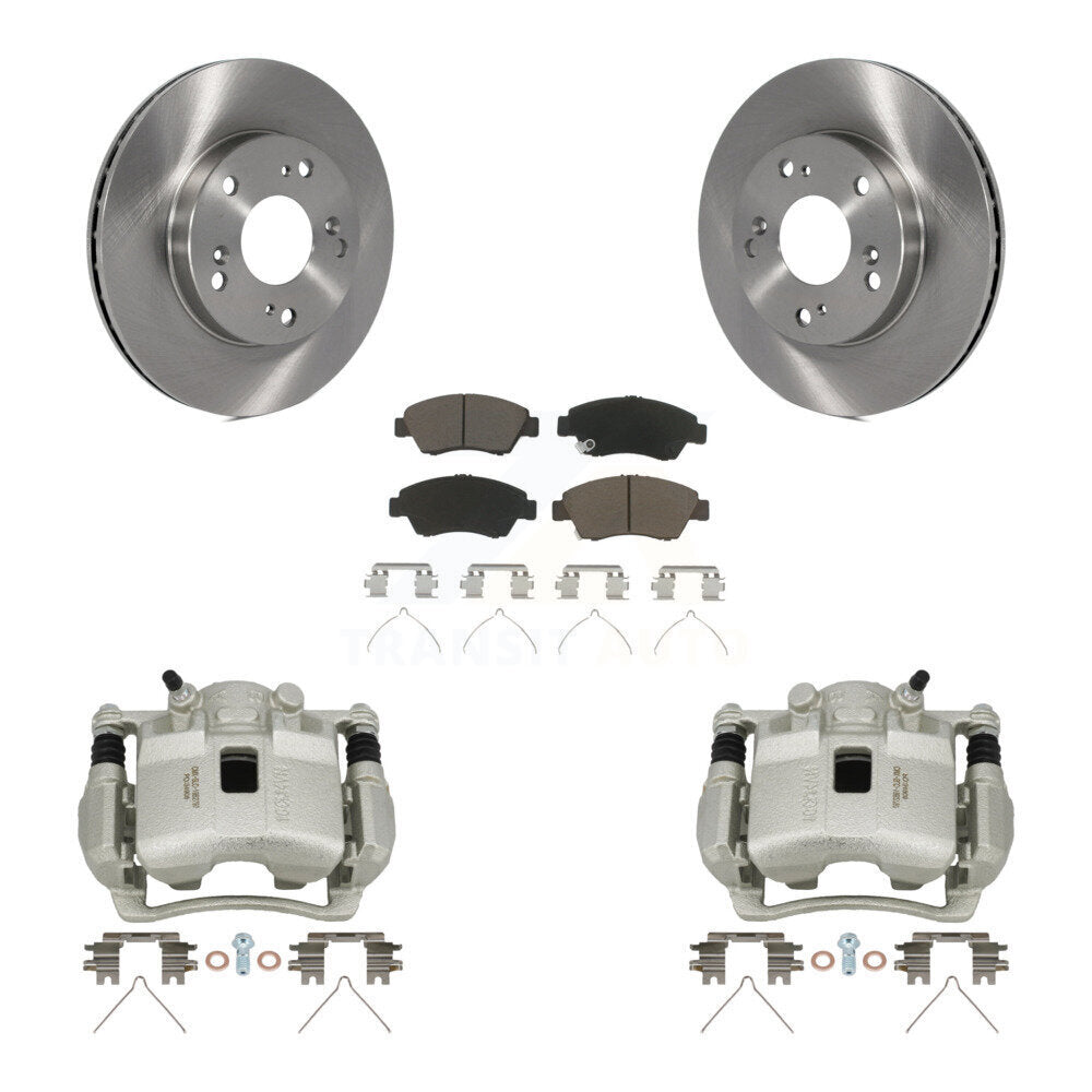 Front Disc Brake Caliper Rotors And Ceramic Pads Kit For Honda Civic Acura RSX KC8-100010C