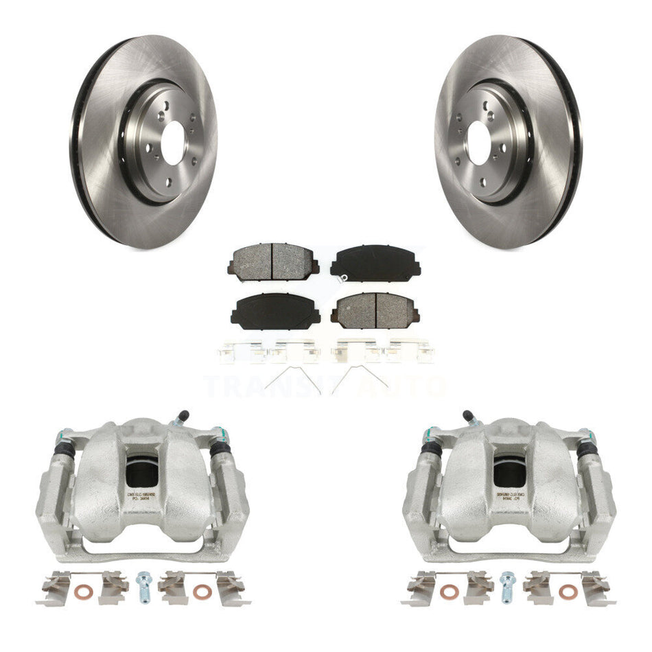 Front Disc Brake Caliper Rotors And Semi-Metallic Pads Kit For Honda Accord Acura ILX KC8-100011S by Transit Auto