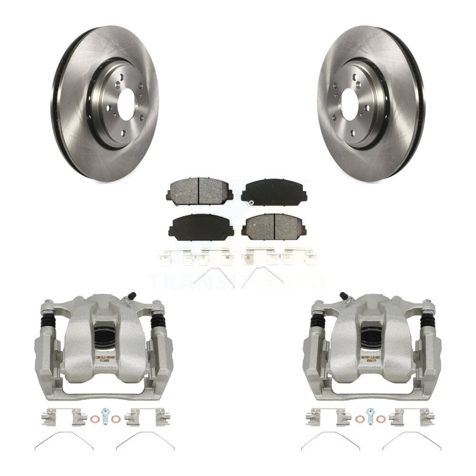 Front Disc Brake Caliper Rotors And Semi-Metallic Pads Kit For Honda Accord Acura ILX KC8-100011S