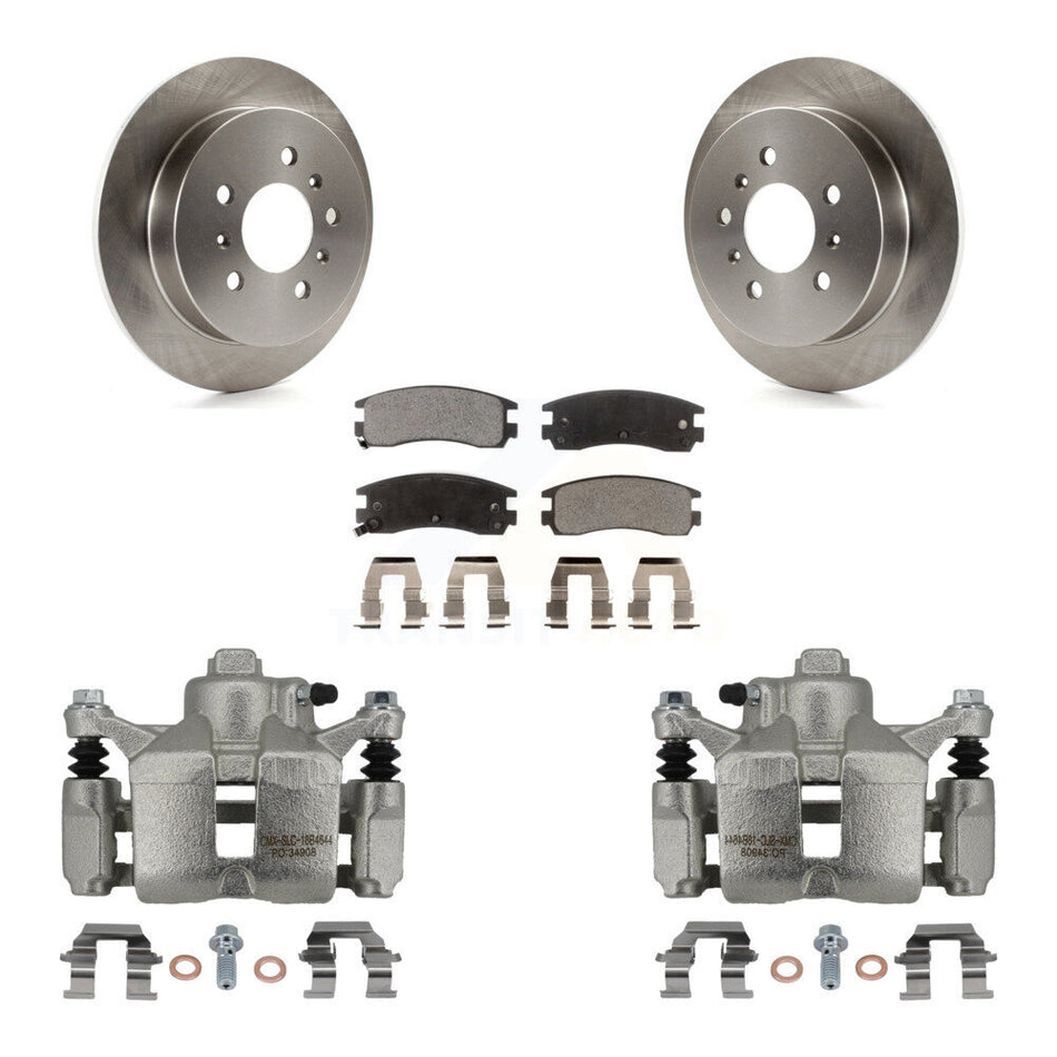 Rear Brake Caliper Rotor Ceramic Pad Kit For Chevrolet Impala Buick LaCrosse Monte Carlo KC8-100011T
