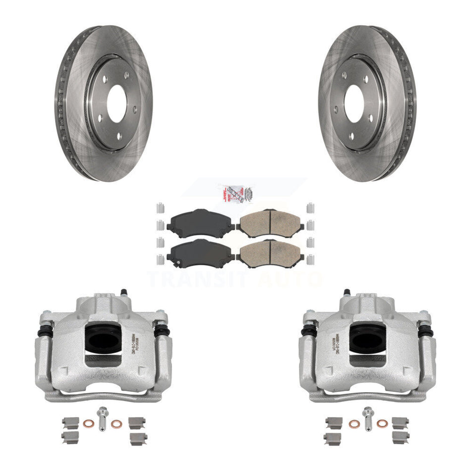 Front Brake Caliper Rotor Ceramic Pad Kit For Dodge Grand Caravan Chrysler Town & Routan KC8-100012N