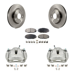 Front Disc Brake Caliper Rotors And Semi-Metallic Pads Kit For Toyota RAV4 LE KC8-100016P