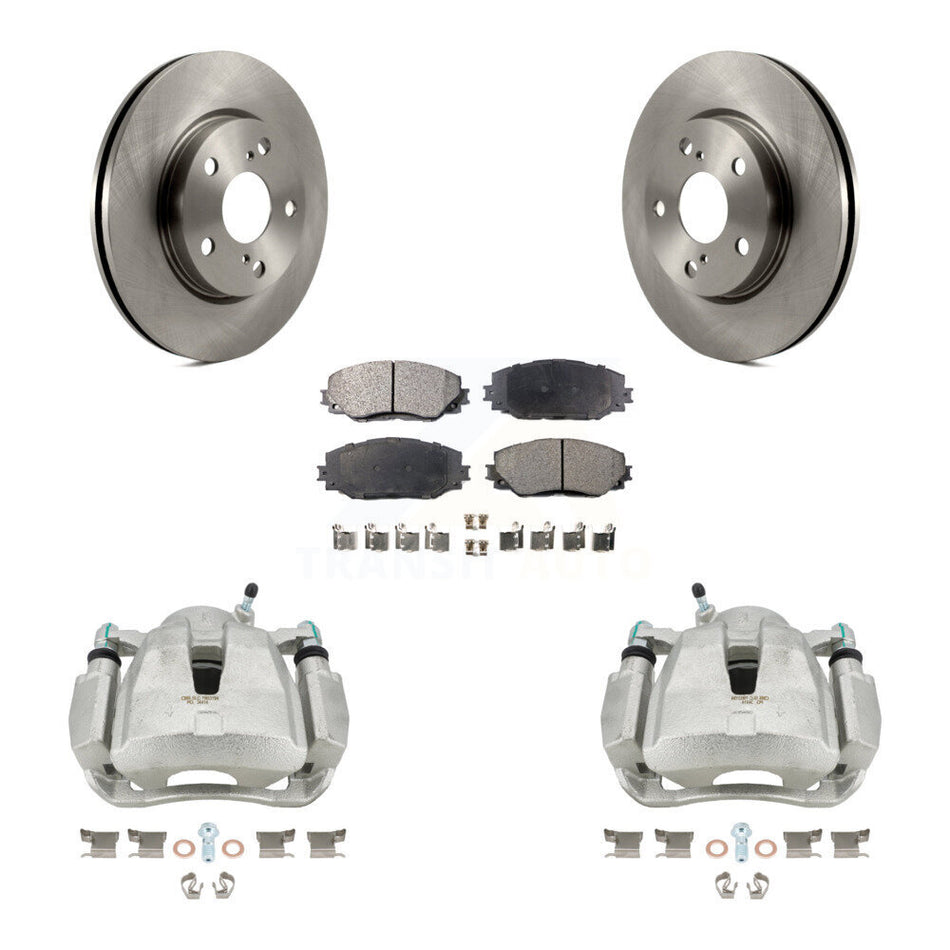 Front Disc Brake Caliper Rotors And Semi-Metallic Pads Kit For Toyota RAV4 LE KC8-100016P