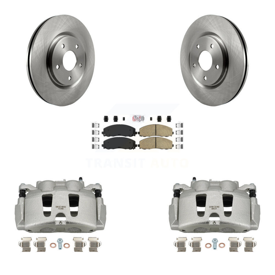 Front Disc Brake Caliper Rotors And Ceramic Pads Kit For Dodge Grand Caravan Chrysler Pacifica Voyager KC8-100017N