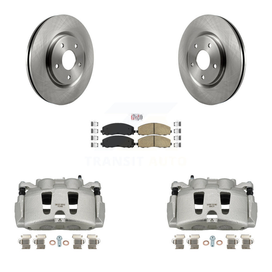 Front Disc Brake Caliper Rotors And Ceramic Pads Kit For Dodge Grand Caravan Chrysler Pacifica Voyager KC8-100018N