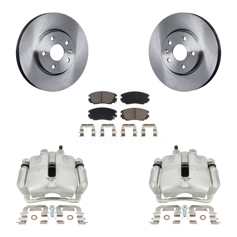 Front Disc Brake Caliper Rotors And Ceramic Pads Kit For Chevrolet Equinox GMC Terrain Malibu Impala Buick LaCrosse Regal Allure KC8-100019C