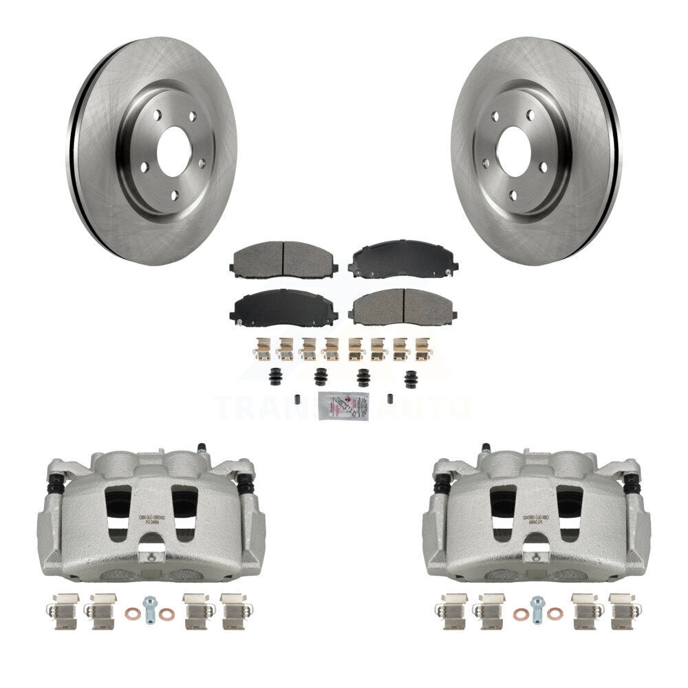 Front Brake Caliper Rotor Semi-Metallic Pad Kit For Grand Caravan Dodge Chrysler Voyager KC8-100019N