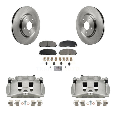 Front Brake Caliper Rotor Semi-Metallic Pad Kit For Grand Caravan Dodge Chrysler Voyager KC8-100019N