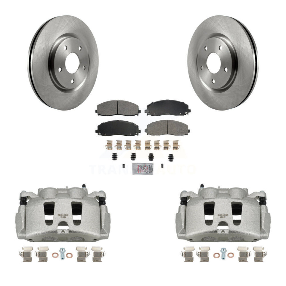 Front Brake Caliper Rotor Semi-Metallic Pad Kit For Grand Caravan Dodge Chrysler Voyager KC8-100019N