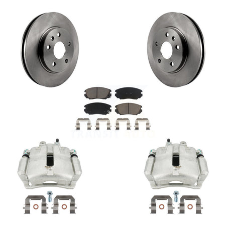 Front Disc Brake Caliper Rotors And Ceramic Pads Kit For Chevrolet Malibu Buick LaCrosse Limited Regal KC8-100020C by Transit Auto