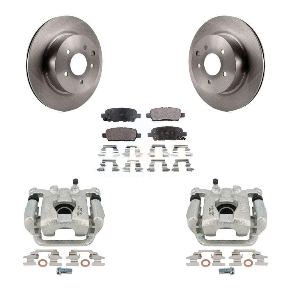 Rear Disc Brake Caliper Rotors And Ceramic Pads Kit For 2019-2022 Nissan Maxima KC8-100020T by Transit Auto