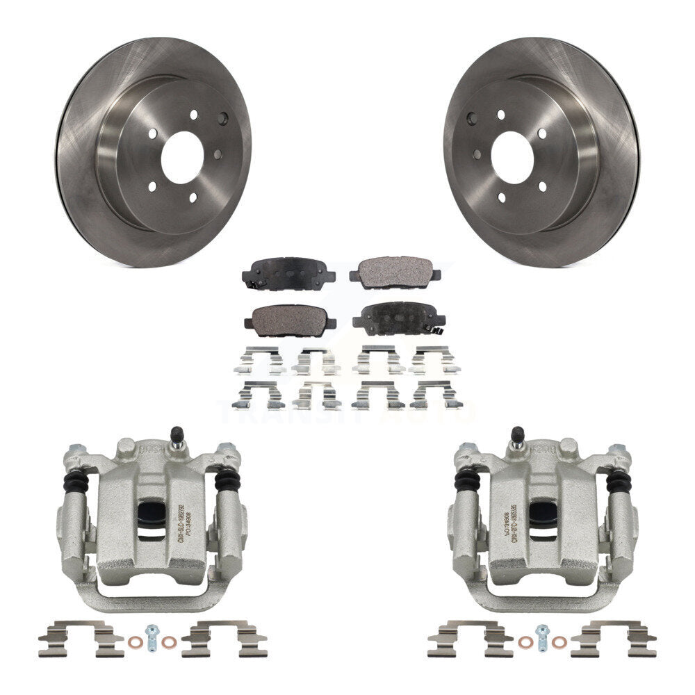 Rear Disc Brake Caliper Rotors And Ceramic Pads Kit For Nissan Murano Quest KC8-100022T