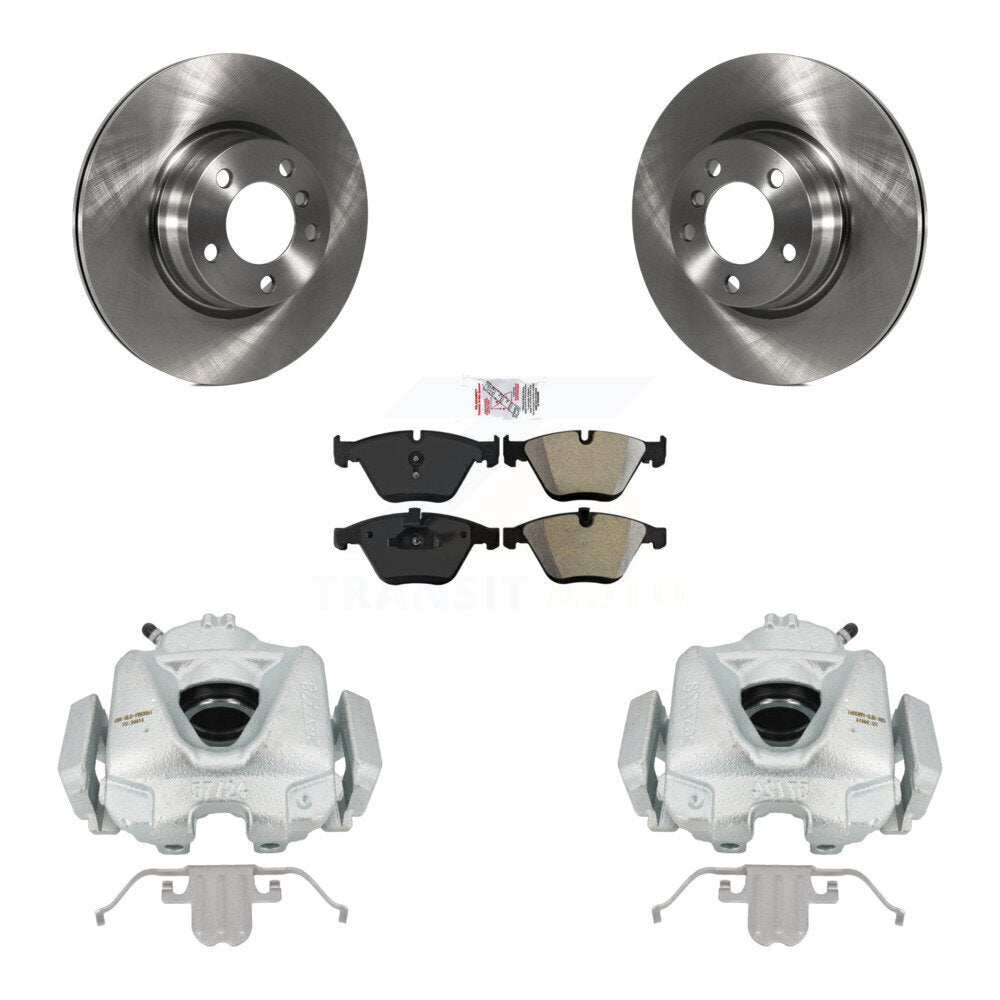 Front Disc Brake Caliper Rotors And Semi-Metallic Pads Kit For BMW 328i KC8-100024N by Transit Auto