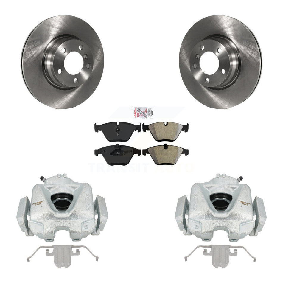 Front Disc Brake Caliper Rotors And Semi-Metallic Pads Kit For BMW 328i KC8-100024N