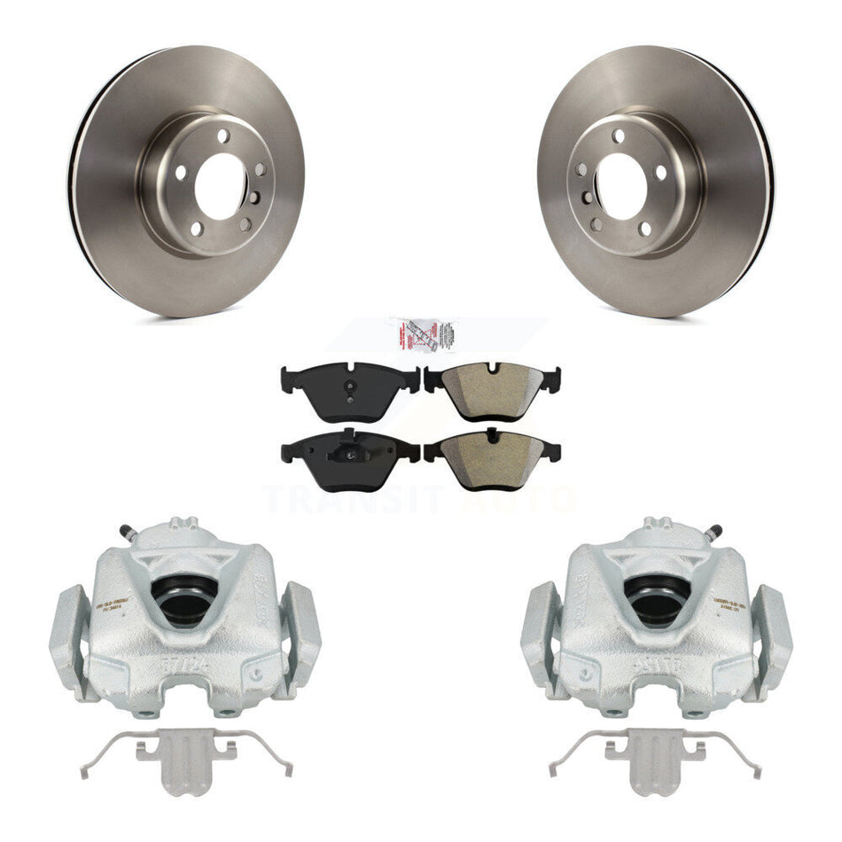 Front Disc Brake Caliper Rotors And Semi-Metallic Pads Kit For BMW 328i KC8-100025N