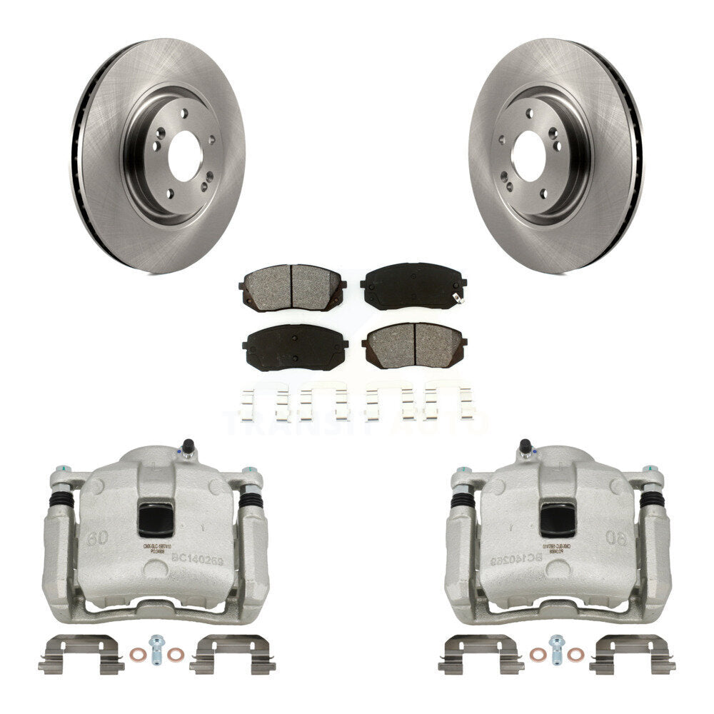 Front Brake Caliper Rotors & Semi-Metallic Pad Kit For 2016 Hyundai Tucson From 05 08 15 KC8-100026S