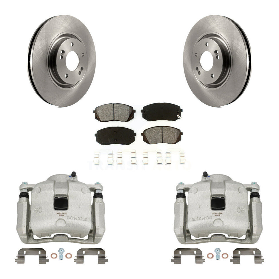 Front Brake Caliper Rotors & Semi-Metallic Pad Kit For 2016 Hyundai Tucson From 05 08 15 KC8-100026S