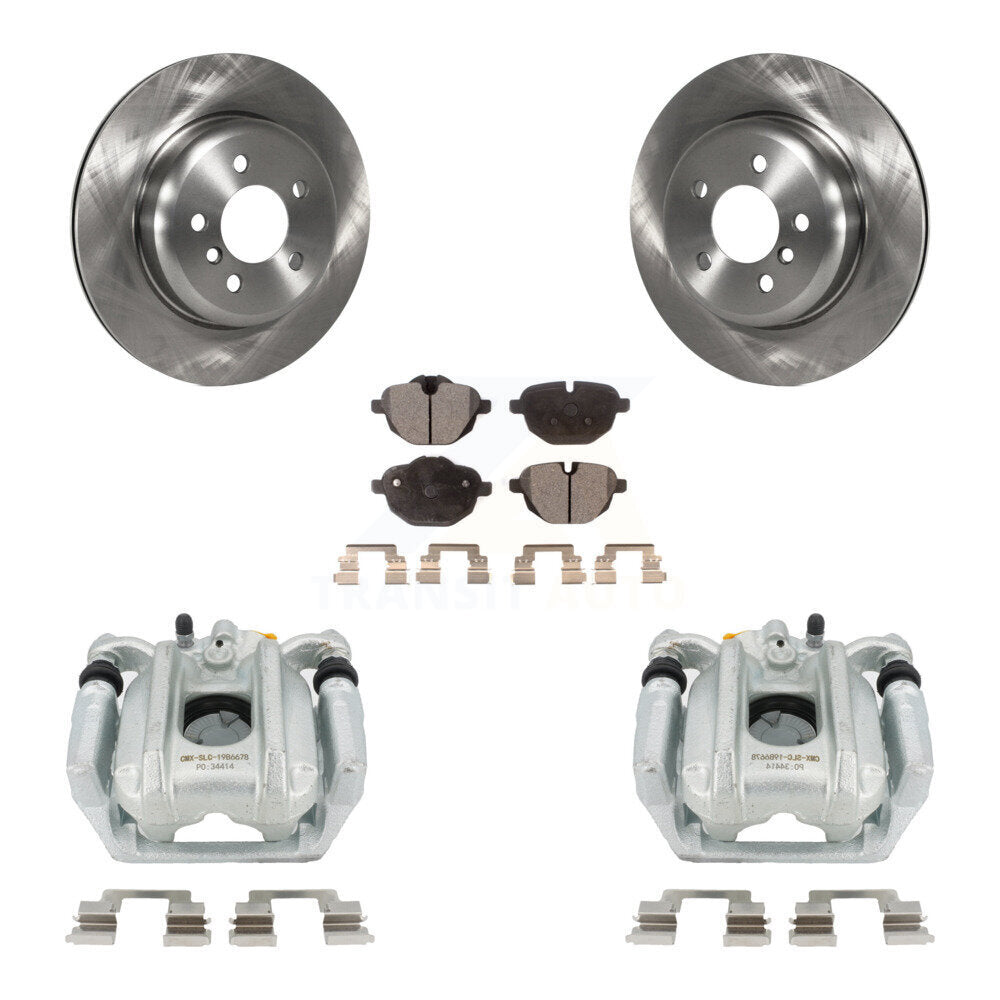 Rear Brake Caliper Rotors & Ceramic Pad Kit For BMW 535i xDrive 528i ActiveHybrid 5 535d KC8-100026T