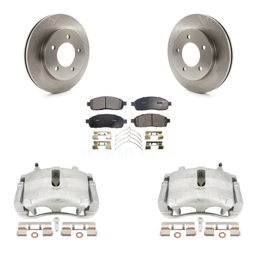 Front Disc Brake Caliper Rotors And Semi-Metallic Pads Kit For 2004 Ford F-150 4WD With 5 Lug Wheels KC8-100027P by Transit Auto