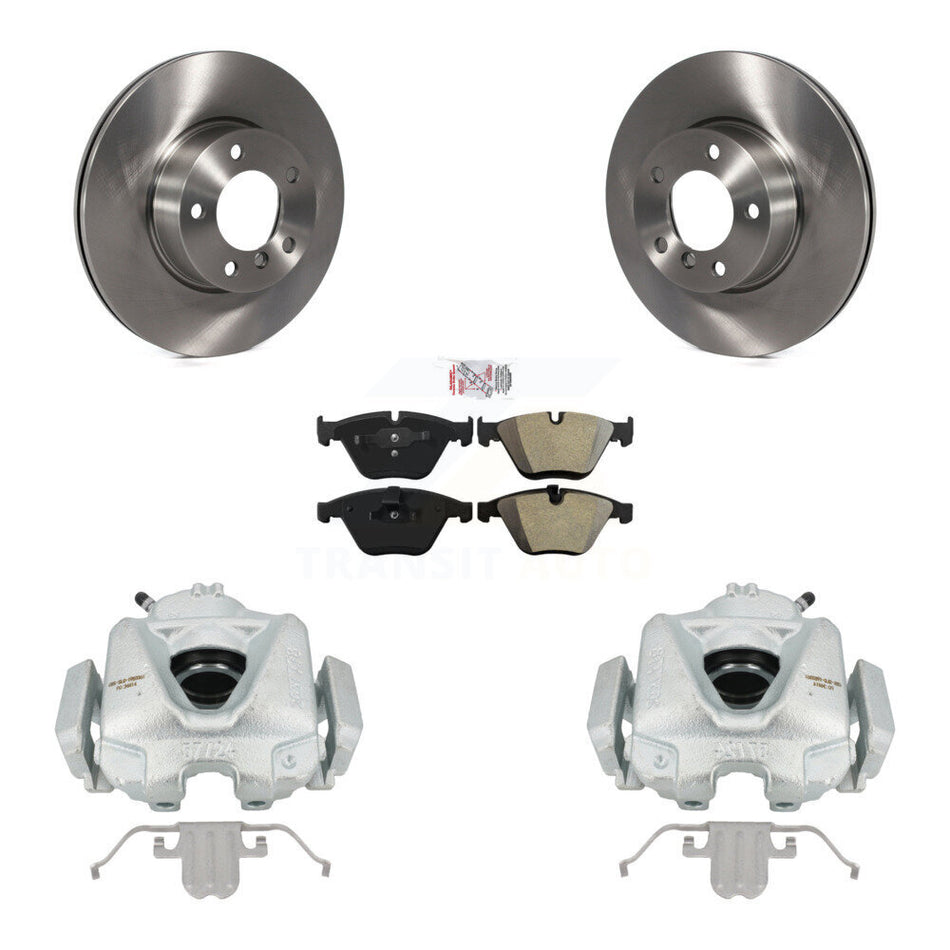 Front Disc Brake Caliper Rotors And Semi-Metallic Pads Kit For BMW 328i xDrive X1 328xi 323i KC8-100028N