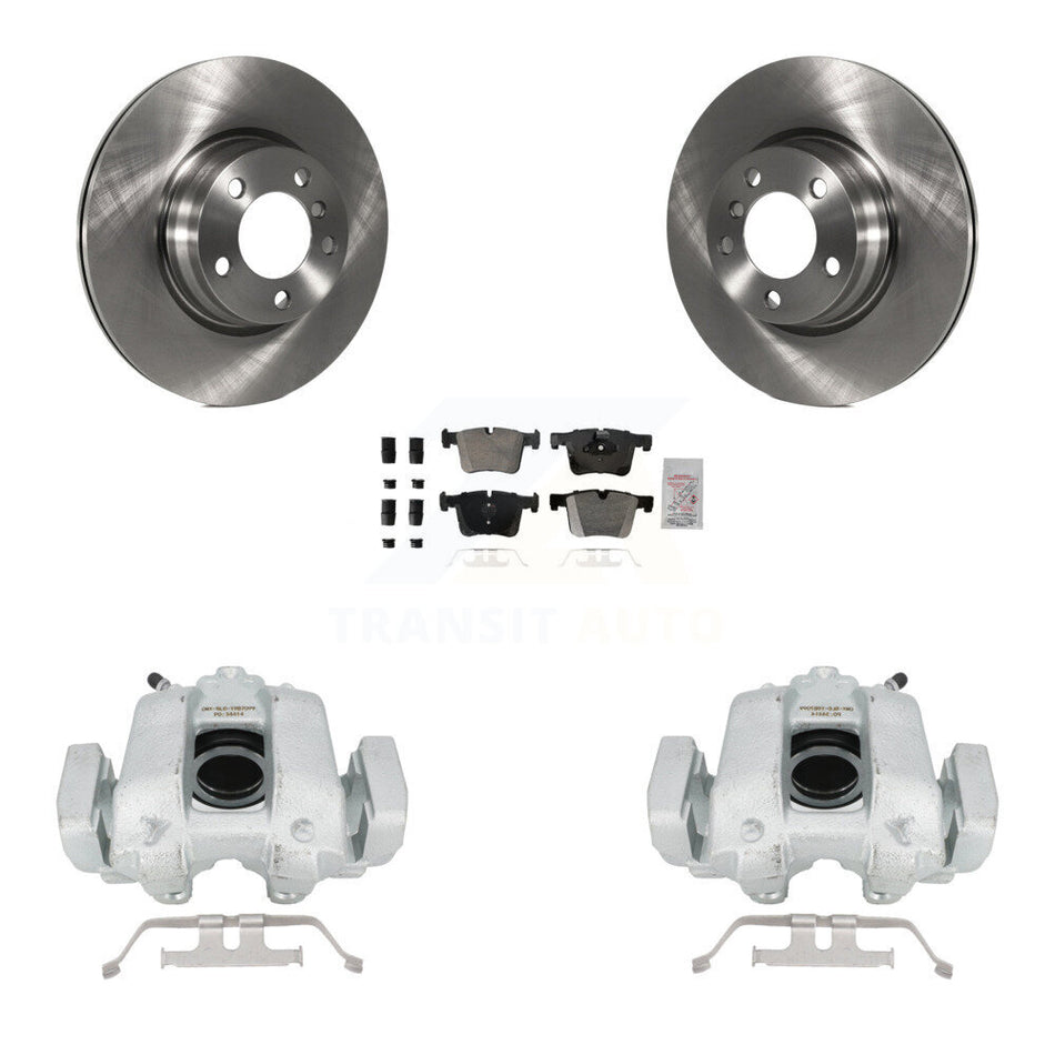 Front Disc Brake Caliper Rotors And Semi-Metallic Pads Kit For BMW 330e KC8-100031N