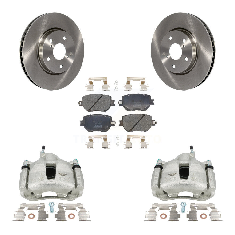 Front Disc Brake Caliper Rotors And Semi-Metallic Pads Kit For Lexus IS250 KC8-100031P