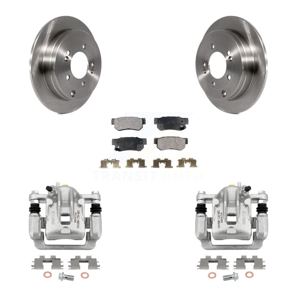 Rear Disc Brake Caliper Rotors And Ceramic Pads Kit For Hyundai Azera KC8-100031T
